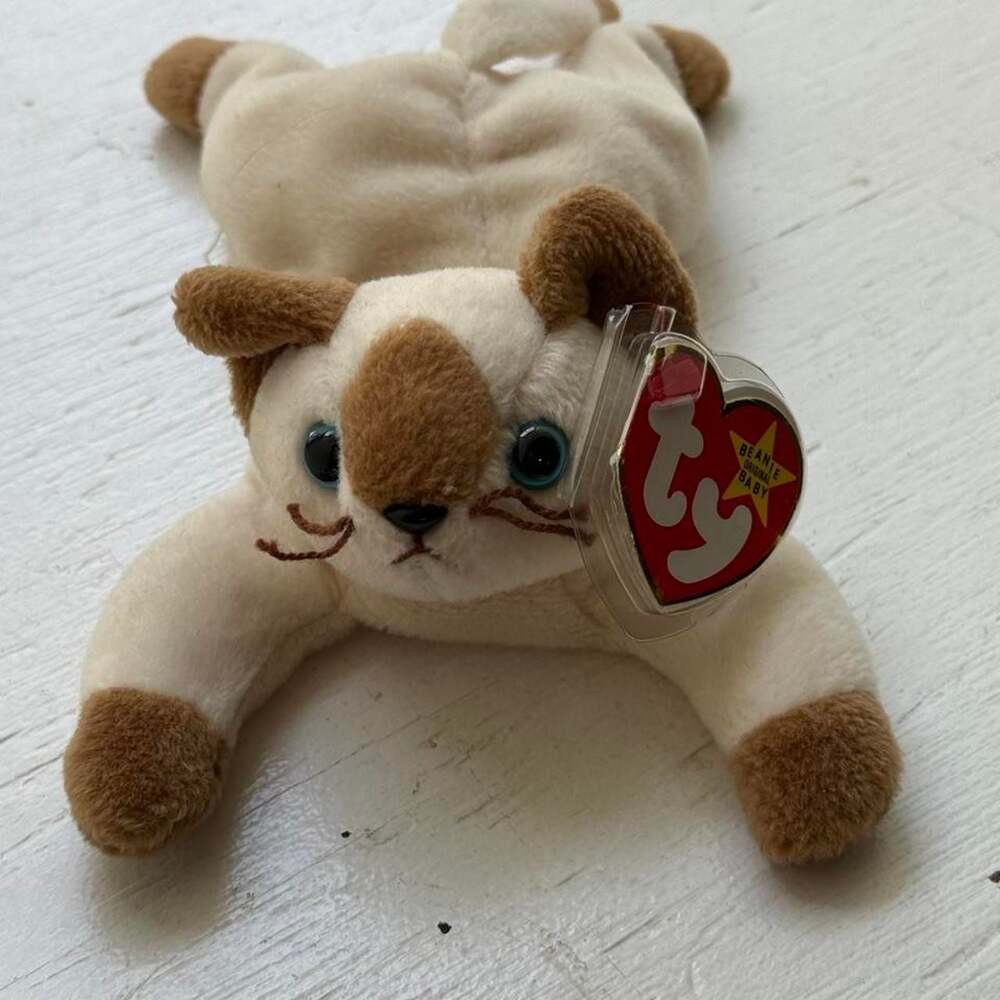Ty Beanie Baby Snip The Siamese Cat Plush